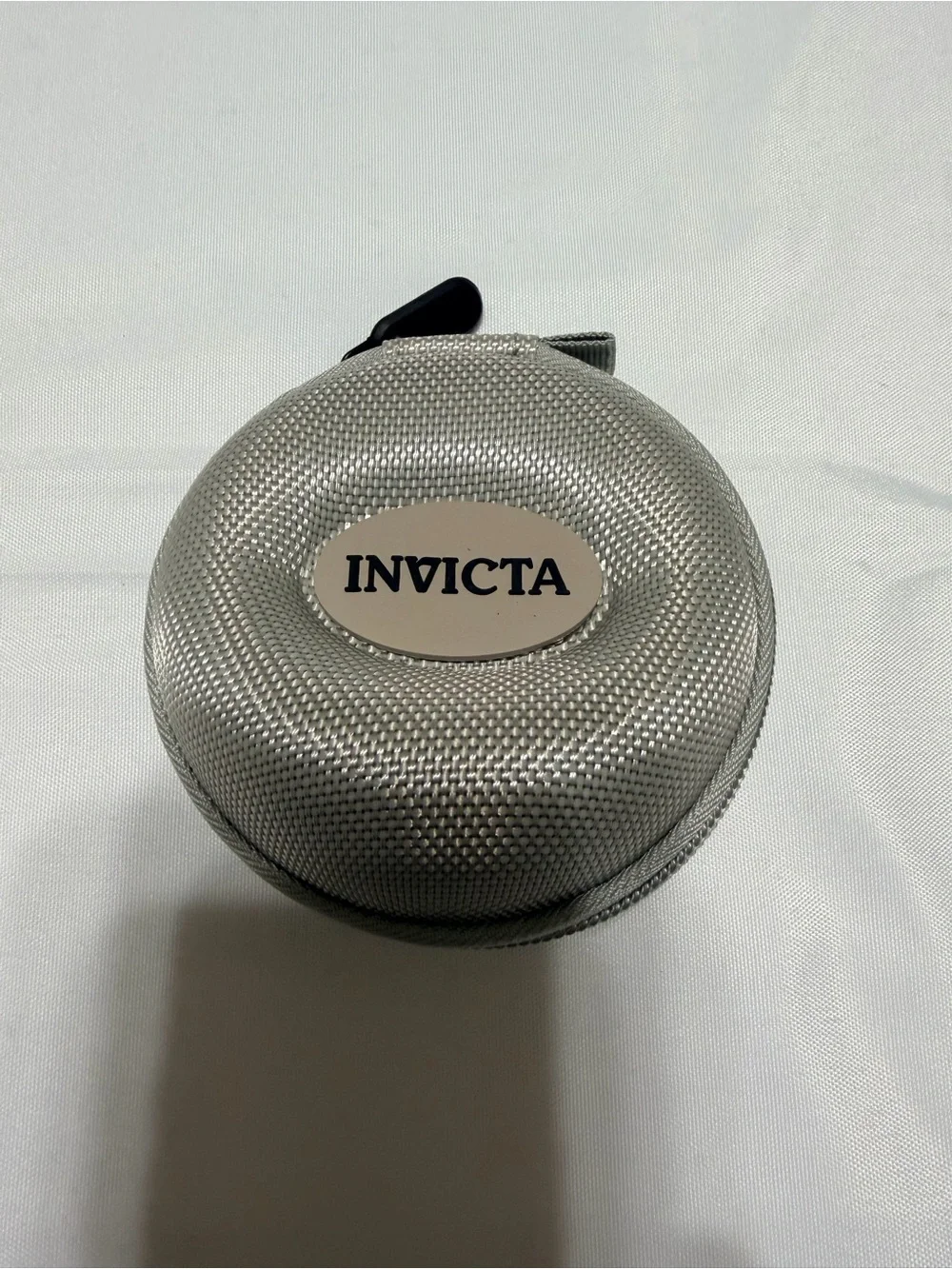 Invicta Silver Textured Round Travel Watch Case